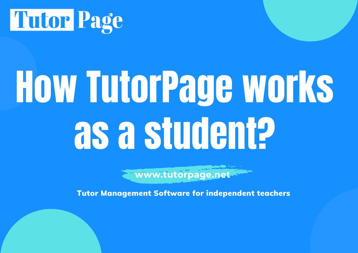 How TutorPage works as a Student？